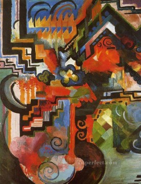  Composition Painting - Colored Composition Expressionism